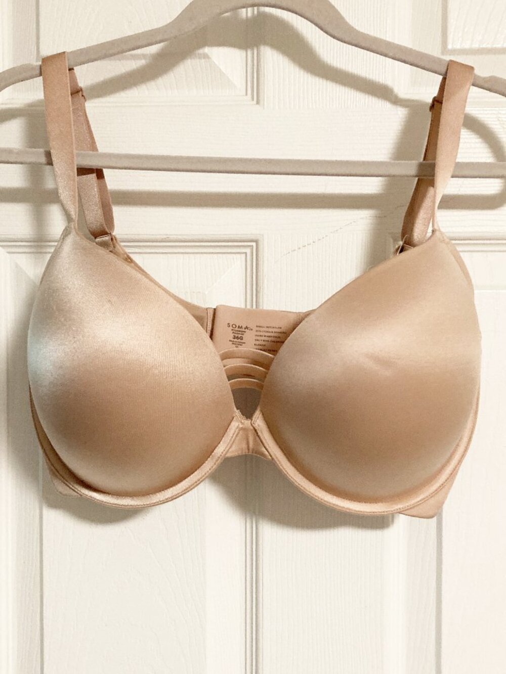 Soma Stunning Push-up Plunge Bra Adobe Rose Wide Strap Size 36G NWT